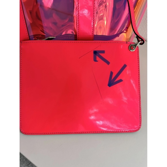 Authentic Christian Louboutin PVC Spikes East West Small Cabata Tote - Picture 7 of 9